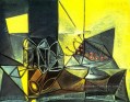 Buffet Nature morte aux verres et aux cerises 1943 cubisme Pablo Picasso